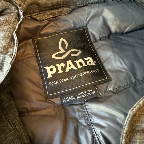Prana dawn blazer style down jacket in charcoal - Picture 5 of 9
